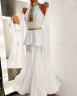 2040 White-gold ballroom dress