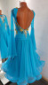 2041 Blue ballroom dress