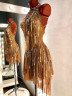 1026 Gold latin dance dress