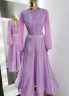 2042 Purple ballroom dress
