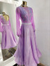 2042 Purple ballroom dress