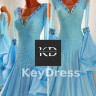2044 Blue ballroom dress