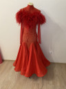 2045 Red ballroom dress