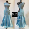 2046 Sky blue ballroom dress