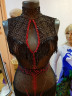 1004 Black-red latin dance dress