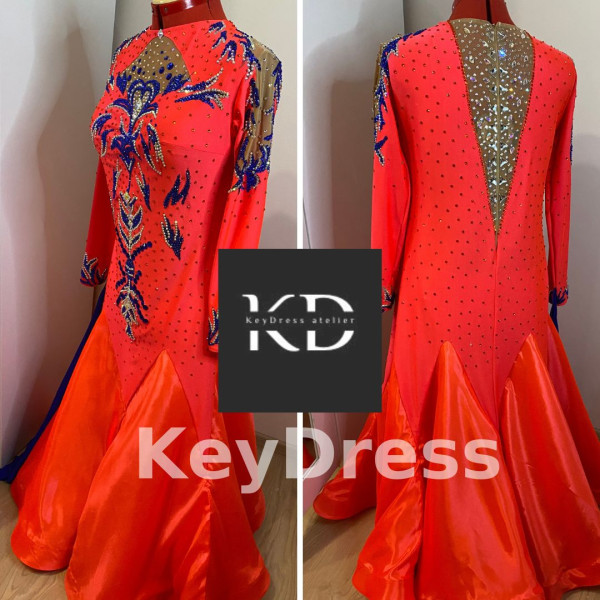 2064 Flo red ballroom dress