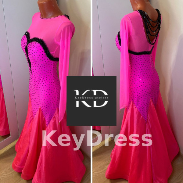 2065 Pink ballroom dress