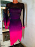 1037 Black-pink latin dance dress