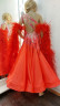 2066 Red ballroom dress