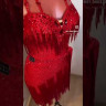 1145 Black-gold latin dance dress