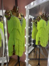 1213 Yellow latin dance dress