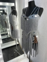 1042 Grey latin dance dress