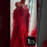 2078 Red ballroom dress