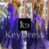 2091 Purple ballroom/smooth dress