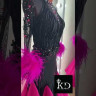 2079 Black-pink ballroom dress