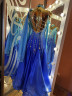 2092 Sky blue-blue ballroom/smooth dress