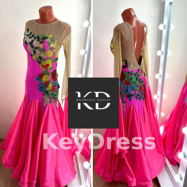 2080 Pink ballroom dress