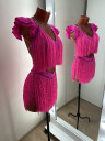 1153 Pink latin dance dress