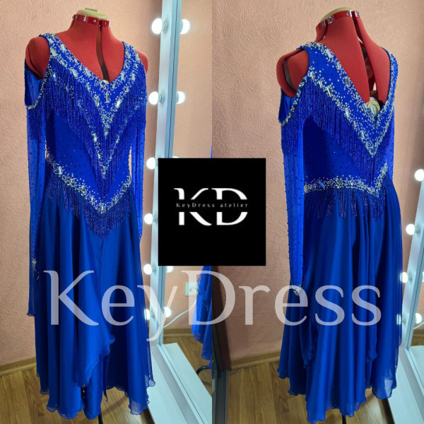 2081 Blue ballroom/smooth dress