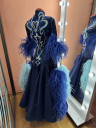 2082 Dark blue ballroom dress