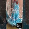 2084 Sky blue ballroom dress