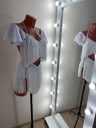 1157 White latin dance dress