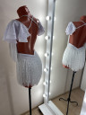 1157 White latin dance dress
