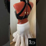 1057 Black top+skirt
