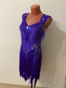 1060 Purple latin dance dress