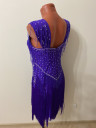 1060 Purple latin dance dress