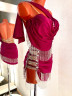 1070 Pink latin dance dress
