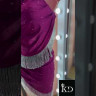 1070 Pink latin dance dress