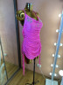 1185 Pink latin dance dress