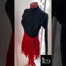 1080 Black-red latin dance dress