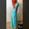 1093 Blue latin dance dress