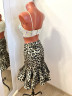 1094 Top+ leopard skirt