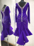 1002 Purple latin dance dress