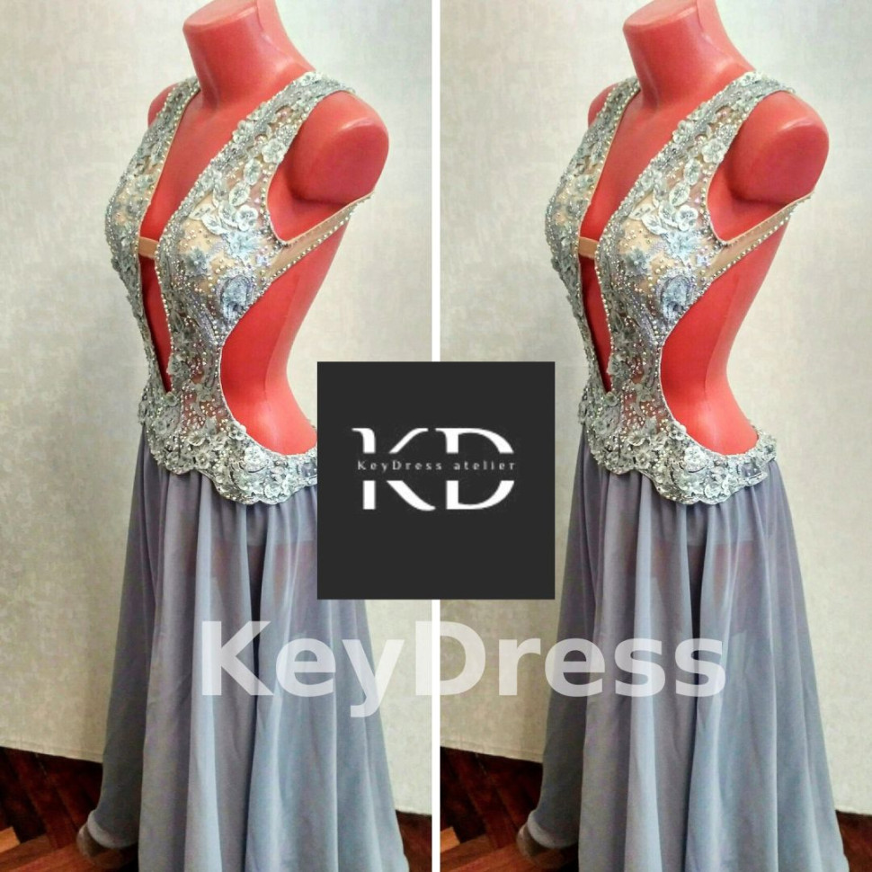 2005 Grey ballroom/smooth dress
