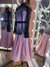 2010 Beige-black ballroom dress