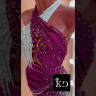 1104 White-pink latin dance dress