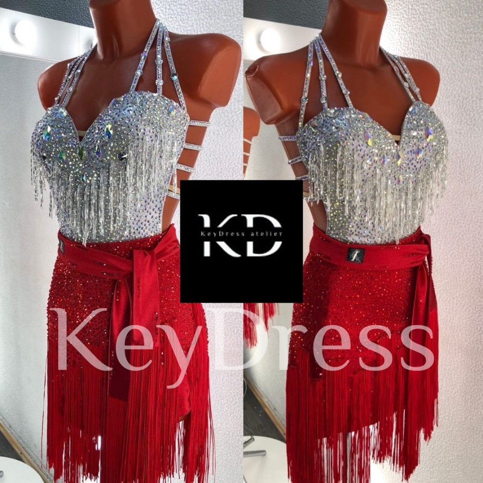 5002 Red dance skirt