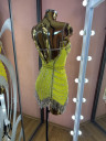 1109 Yellow latin dance dress