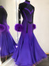 2021 Purple ballroom dress