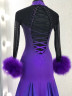2021 Purple ballroom dress