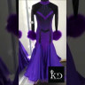 2021 Purple ballroom dress