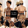 1008 Leopard latin dance dress