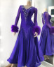 2022 Purple ballroom dress