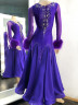 2022 Purple ballroom dress