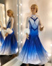 2024 White-blue ballroom dress