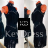 1012 Black latin dance dress